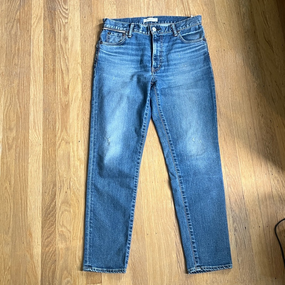Moussy Vintage Rhett blue high waist skinny jeans, 30